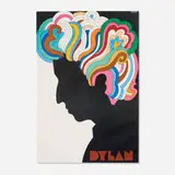 Milton Glaser, Dylan poster (for Columbia Records), 1966, offset lithograph in colors