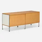 ESU 100-C by Charles and Ray Eames, ash, lacquered Masonite, zinc-plated steel, molded birch plywood, sold Feb 2025