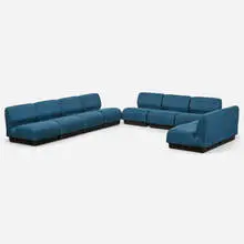 Don Chadwick, Modular seating system, 1975, upholstery, plastic
