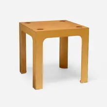 Ali Tayar, Unique Bridge table, 1996, laminated beech, mahogany