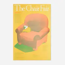 Milton Glaser, The Chair Fair poster, 1986, offset lithograph