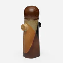 Thermos by Pottery Craft, c. 1970, glazed stoneware, sold Feb 2025