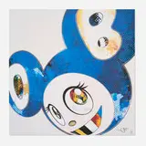 And Then x 727 (Ultramarine: GUNJO) by Takashi Murakami, 2013, offset lithograph in colors, sold Dec 2024