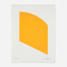 Orange (Curve) by Ellsworth Kelly, 2004, lithograph on Rives BFK paper, sold Dec 2024