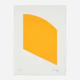 Orange (Curve) by Ellsworth Kelly, 2004, lithograph on Rives BFK paper, sold Dec 2024