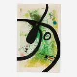 Joan Miró, Le Chasseur de Pieuvres, 1969, etching, aquatint and carborundum in colors on Arches