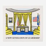 Roy Lichtenstein, A New Generation of Leadership (The Oval Office) poster, 1992, offset lithograph in colors