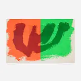 why do you not think of him by Corita Kent, 1973, screenprint in colors, sold Dec 2024