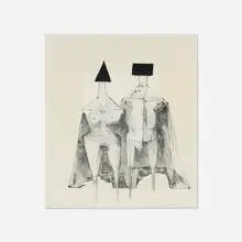 Lynn Chadwick, Two Figures, 1973, lithograph