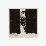 Shikō Munakata, The Night Visit (from the Story of the Cormorant series), woodcut