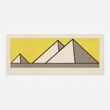 Roy Lichtenstein, Pyramids, 1969, screenprint on paper