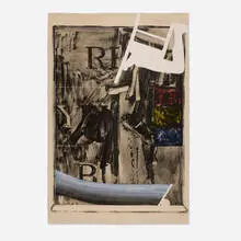Watchman by Jasper Johns, 1967, lithograph in colors on Angoumois a la Main, sold Dec 2024