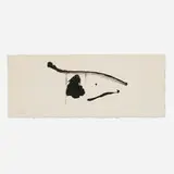 Black Concentrated (from the El Negro portfolio) by Robert Motherwell, 1983, lithograph on TGL handmade, sold Dec 2024
