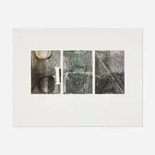 Voice 2 by Jasper Johns, 1983, lithograph in colors on BFK Rives, sold Dec 2024
