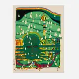 Friedensreich Hundertwasser, Green Power, screenprint in colors with metal imprints