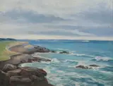 H. Collander, Ocean Scene, Oil on canvas
