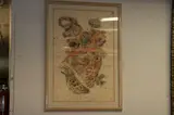 Biddle, Portrait of Figure with Hat, Color print on paper