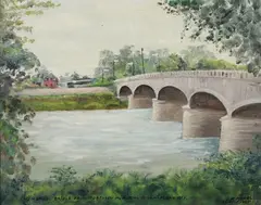 J.F. Mehal, Conkline Avenue, Oil on board