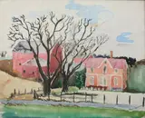 Paul Severson, RURAL LANDSCAPES: FOUR WORKS, each signed lower right, Watercolor