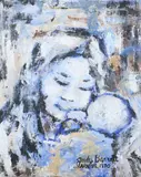Judy Barrett, MOTHER AND CHILD and YOUNG GIRL: TWO WORKS, each signed and dated 1970 lower right, Pastel on paper