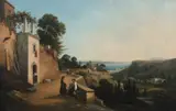 P. Gallini, Paesaggio, Oil on canvas