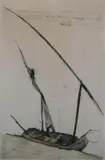 Emil Orlík, Am Nil, Color etching