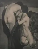 Alessandro Mastro Valerio, Two Nude Women, Mezzotint