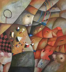 Arne Vasar, Abstract, Gouache