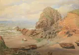 Laurence Duncan, At Mullion Cove, Watercolor