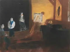 J. Eugene Gardner, Greenwich Village Art Studio, GREENWICH VILLAGE ART STUDIO, pastel.