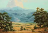 Kate K. Ball, California Foothills, Oil on canvas