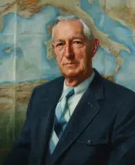 Ray E. Goodbred, Portrait of General Mark W, Oil on canvas