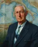 Ray E. Goodbred, Portrait of General Mark W, Oil on canvas