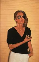 Jeremiah Stermer, Woman in Sunglasses, Oil on board
