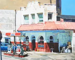 Val Lewton, Exxon, Oil on canvas