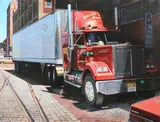 Charles Jackson, Pullen Bros.Trucking, Oil on board