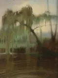 Tadeusz Styka, Landscape with Weeping Willow