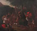 Flemish School, Atalanta and the Calydonian Boar, ATALANTA AND THE CALYDONIAN BOAR, oil on canvas