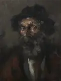 Alfons Graber, Jewish Merchant, Oil on canvas