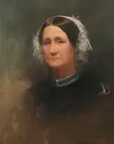 Samuel Waugh, Portrait of a Woman in Lace Bonnet, Oil on canvas
