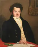 Portrait of Gentleman in Yellow Waistcoat by American School, Oil on canvas, sold Sep 2009