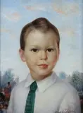 Simkha Simkhovitch, Portrait of a Boy, Oil on canvas