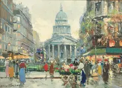 Antoine Blanchard, The Pantheon, Oil on canvas