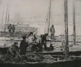 George Elmer Browne, Dock Scene