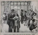 Mabel Dwight, Greetings from the House of Weyhe, 1928, GREETINGS FROM THE HOUSE OF WEYHE, 1928, lithograph