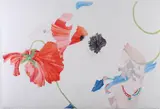 Carol Pursell Baliles, Red Poppies, Watercolor on paper