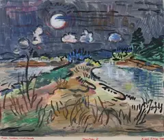 Karl Schrag, Moon, Monotype