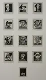 Untitled by American School, HEAD STUDIES: TWELVE WORKS, each signed, numbered 1/12 and inscribed in pencil, sold Nov 2009