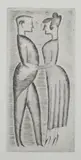 Elie Nadelman, THE EMBRACE, drypoint etching