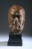 Pietro Lazzari, Man with Beard, Bronze - Height: 17 1/2 in